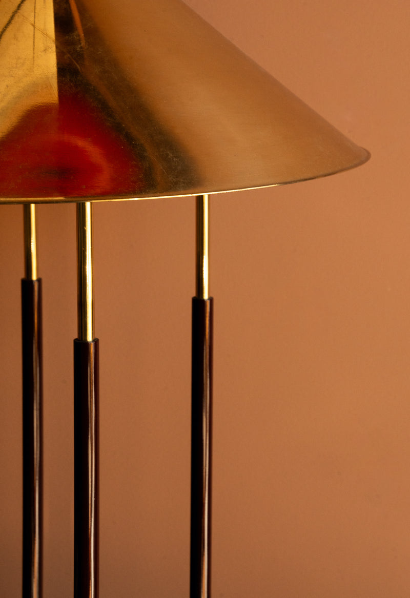 Vintage Art Deco Brass Table Lamp
