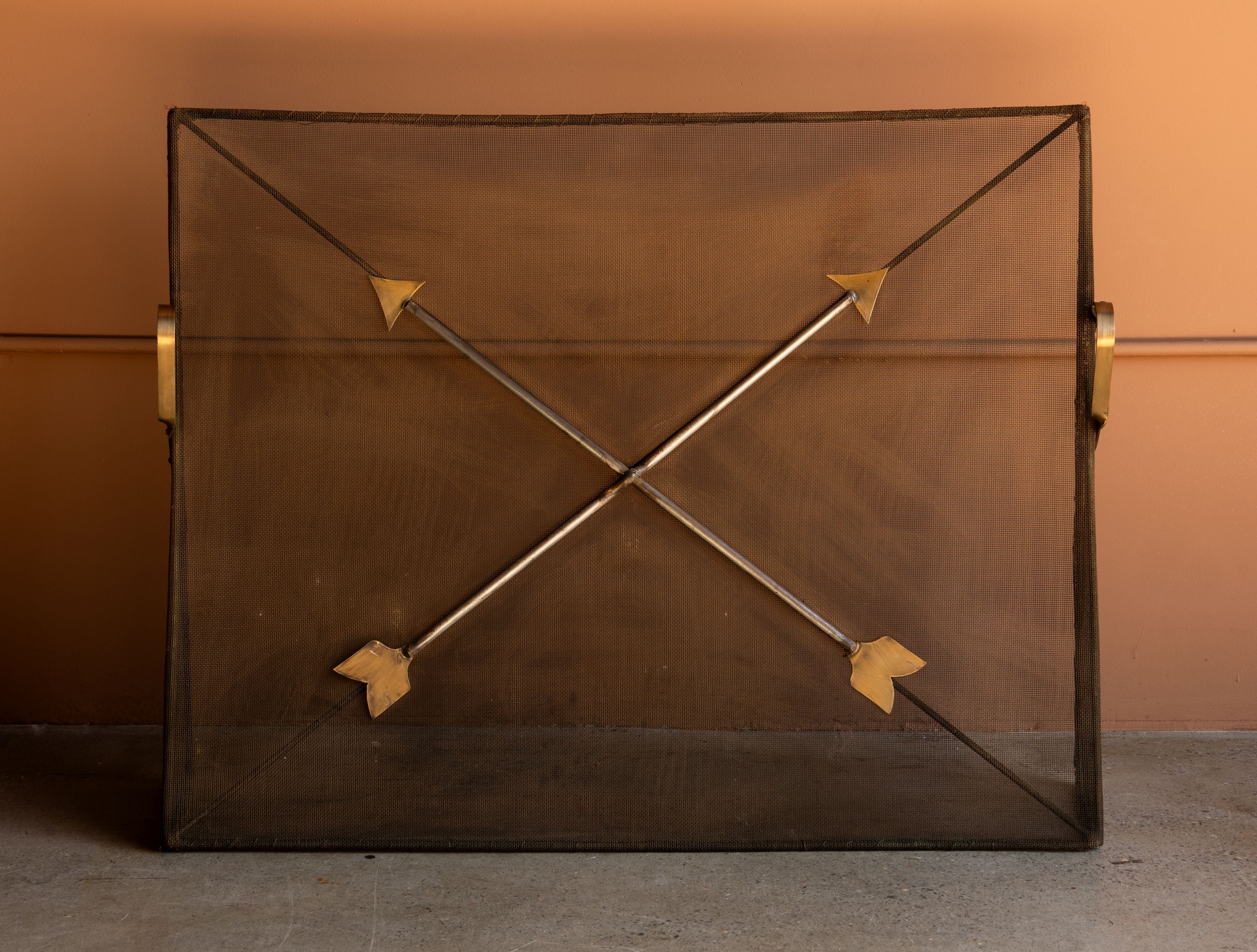 Antique Art Deco Fireplace Screen