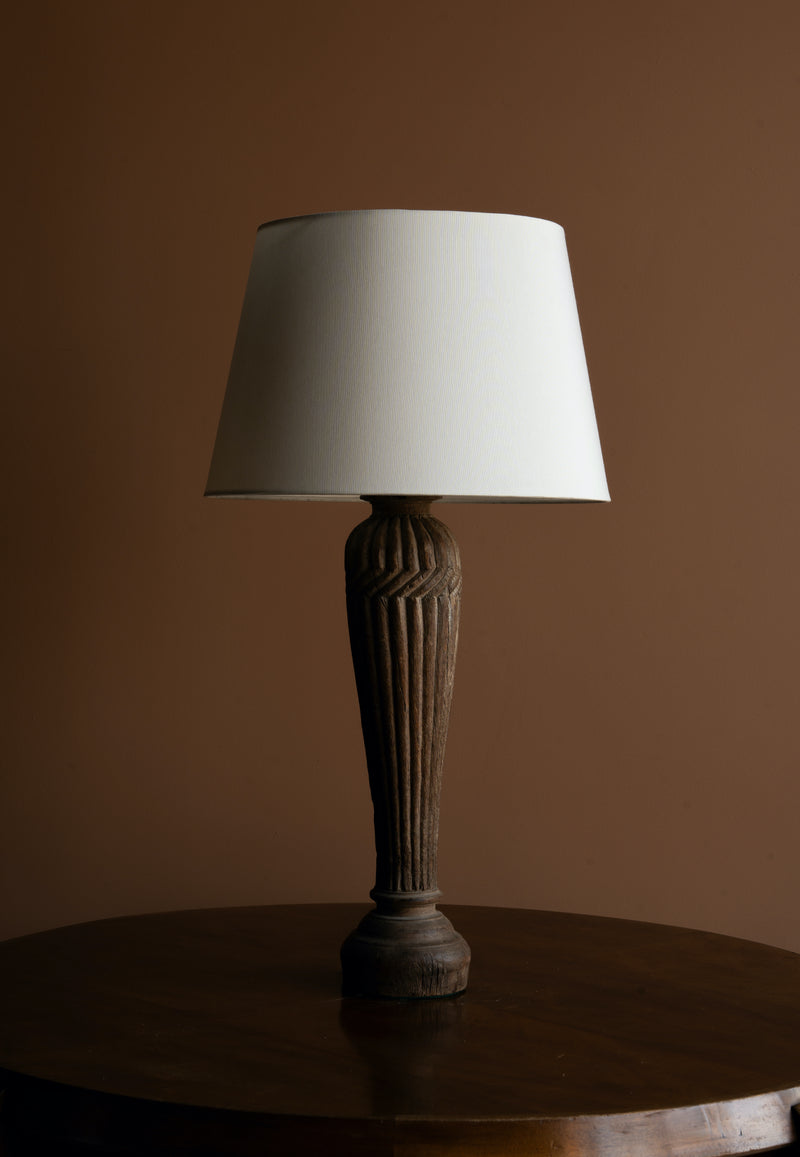 Carved Table Lamp