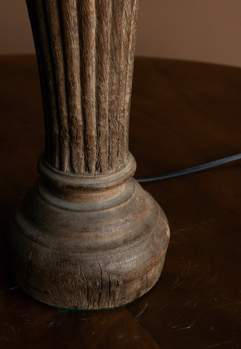 Carved Table Lamp