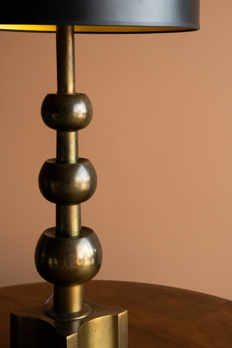 Modernist Brass Table Lamp by Tommi Parzinger for Stiffel Lamp Co.