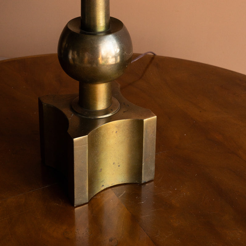 Modernist Brass Table Lamp by Tommi Parzinger for Stiffel Lamp Co.