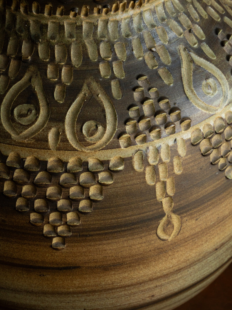 Vintage Hand Thrown Ceramic Lamp
