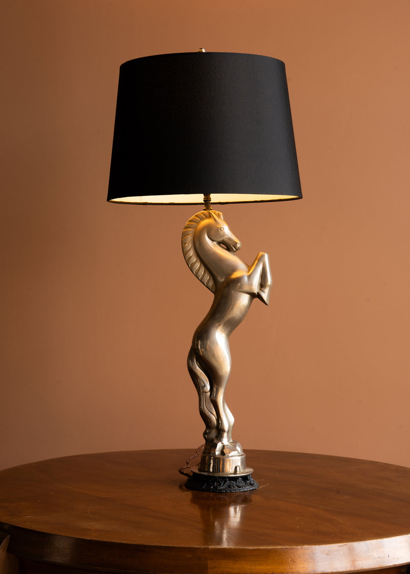Art Deco Horse Lamp