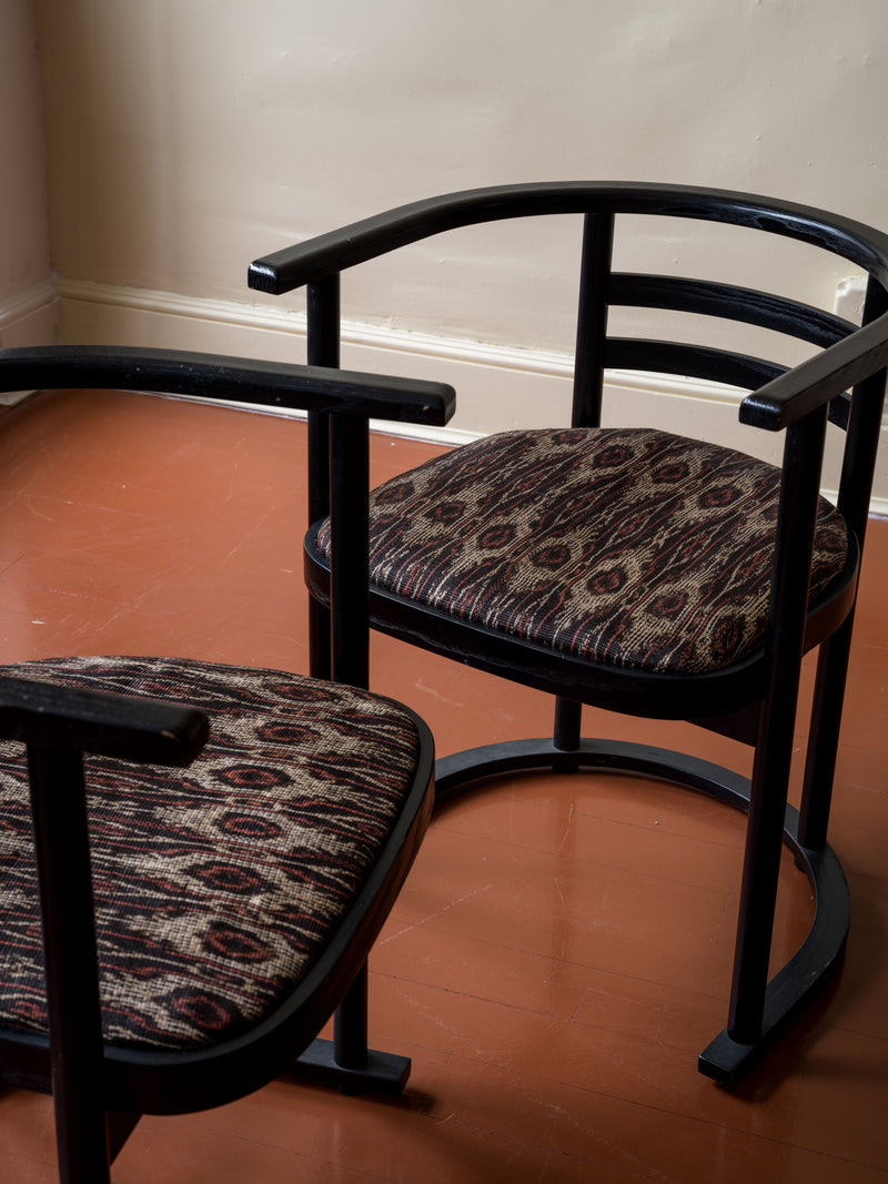 John R. Eckel Jr. Bauhaus Style Chairs, Pair