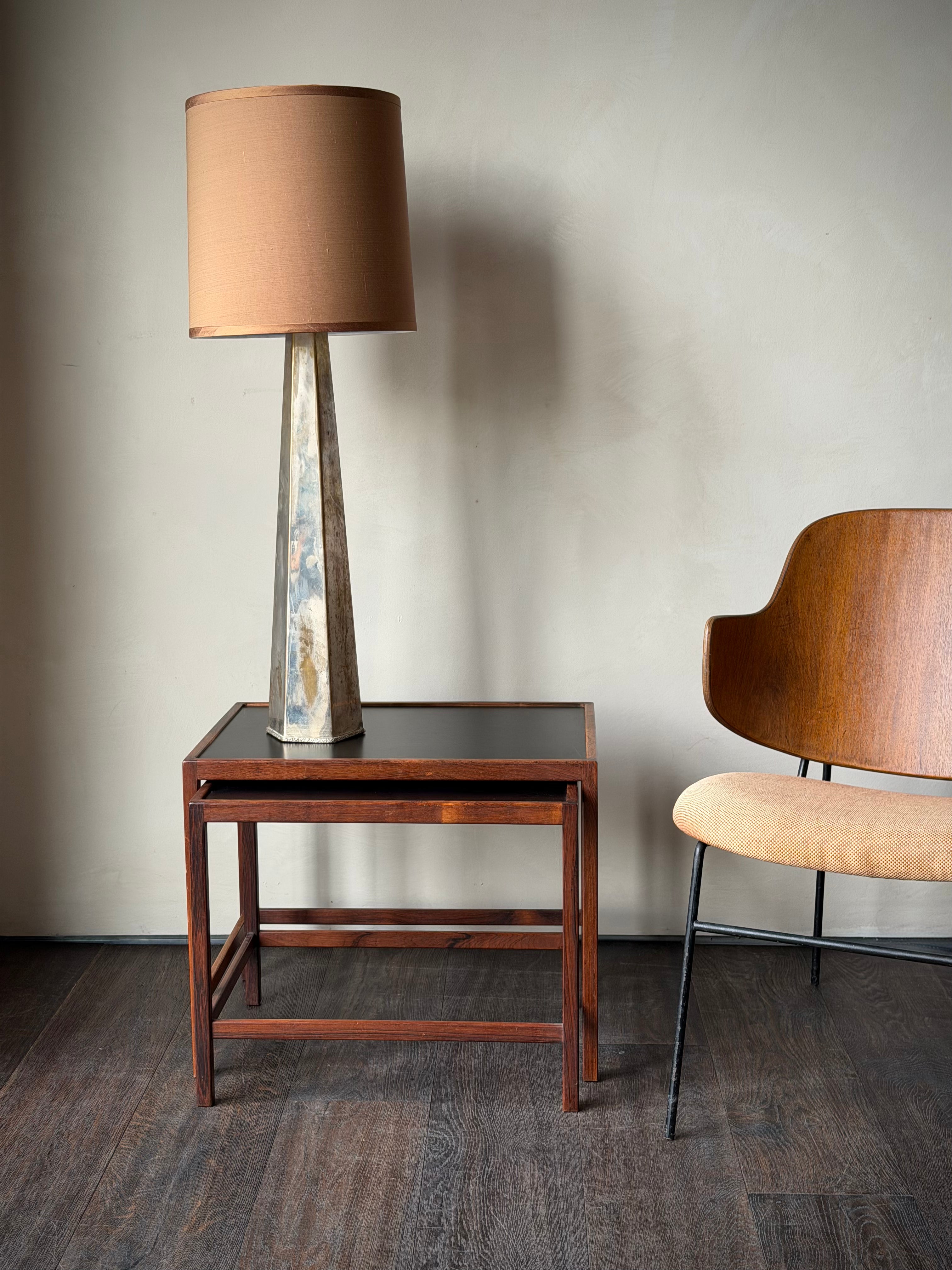 Pair of Danish Modern Rosewood Nesting Tables, Attr. to Kurt Østervig for Jason Møbler