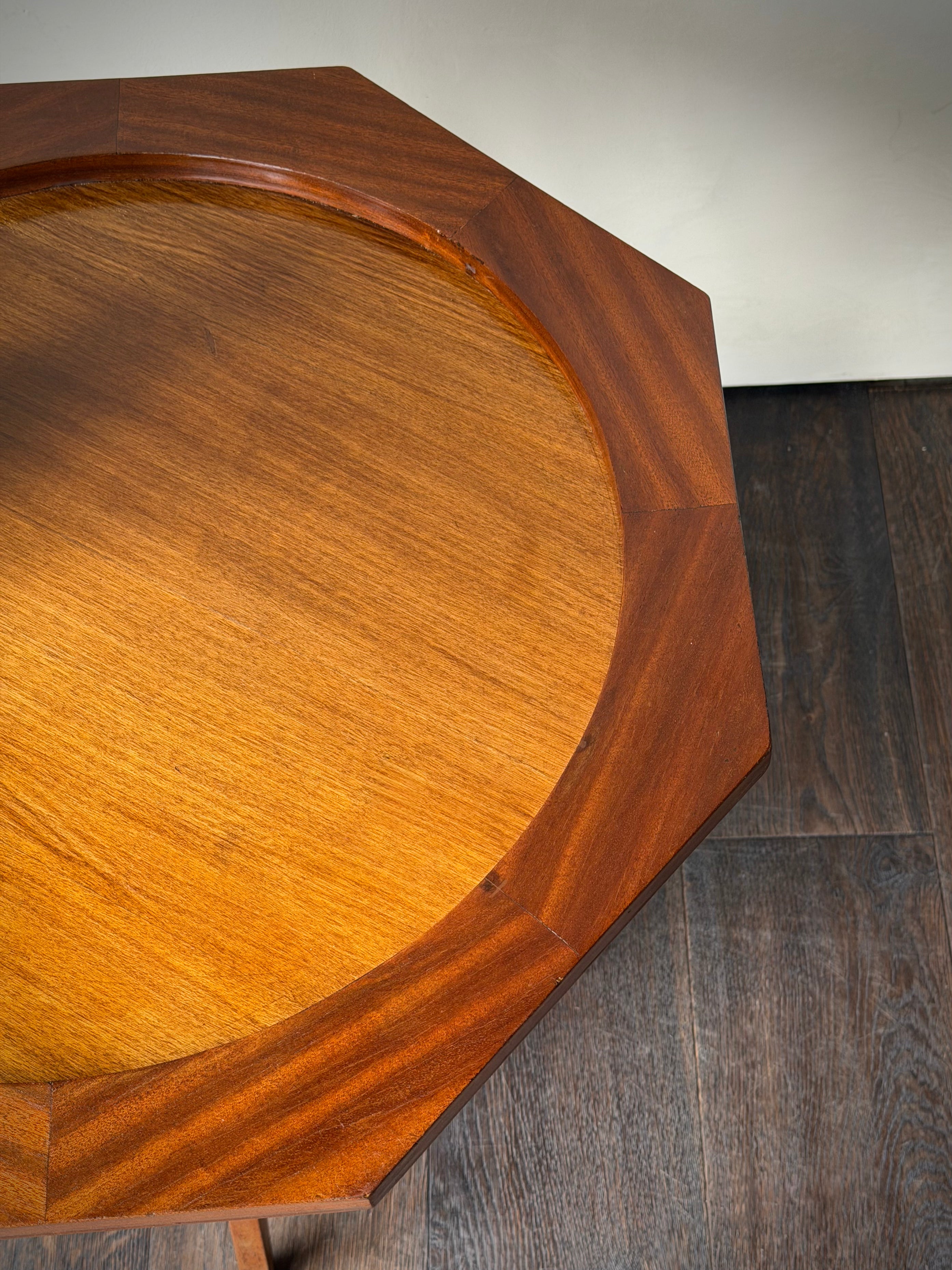 Italian Modernist Wood Side Table, 1950s
