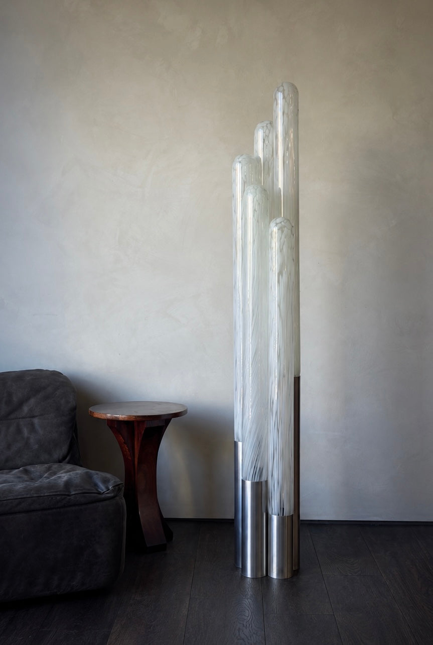 Carlo Nason “Gli Organi” Murano Glass Floor Lamp for Mazzega, circa 1970