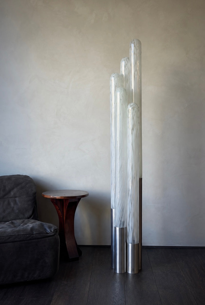 Carlo Nason “Gli Organi” Murano Glass Floor Lamp for Mazzega, circa 1970