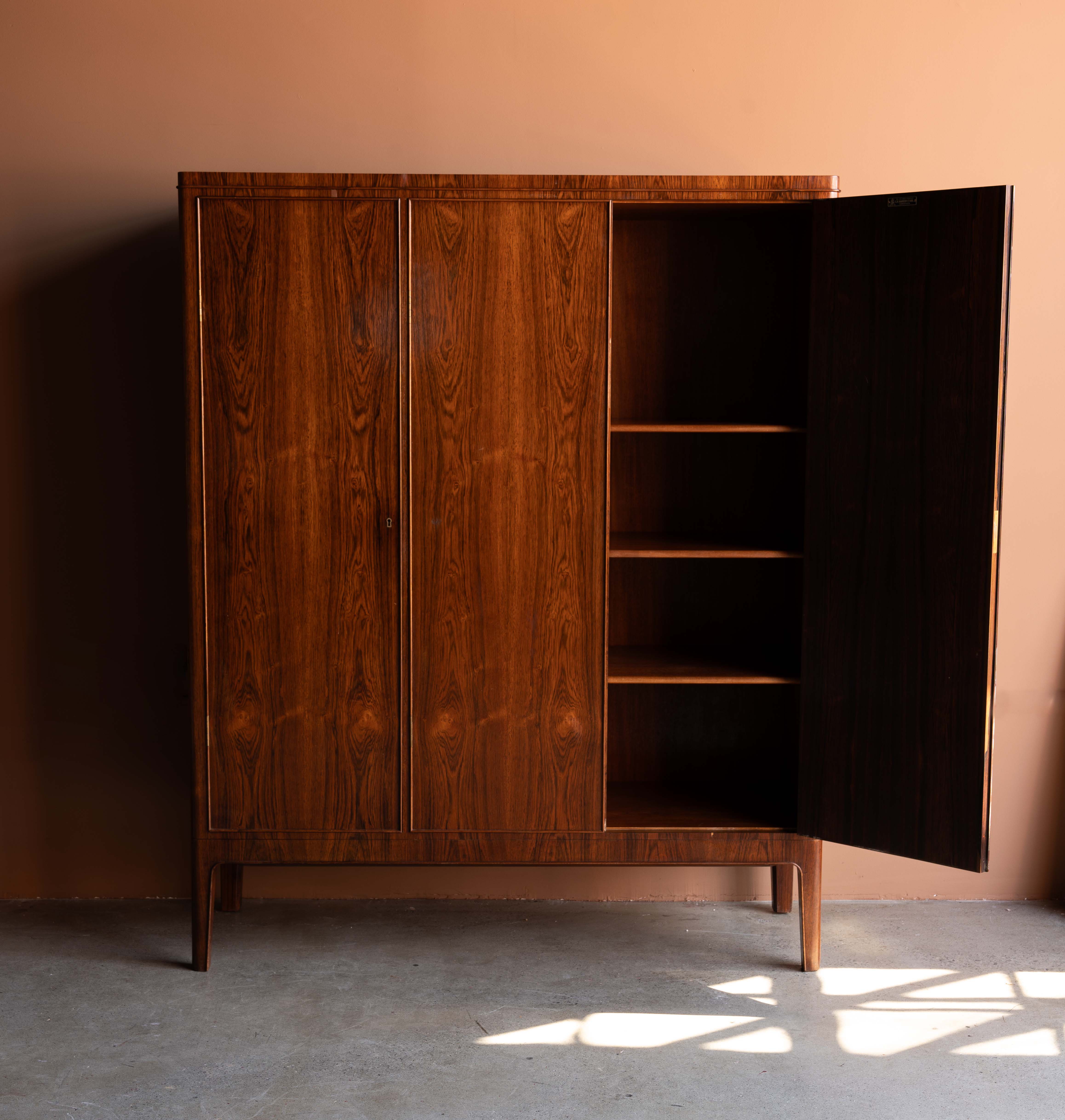 Danish Rosewood Cabinet by C.B. Hansen, c. 1950