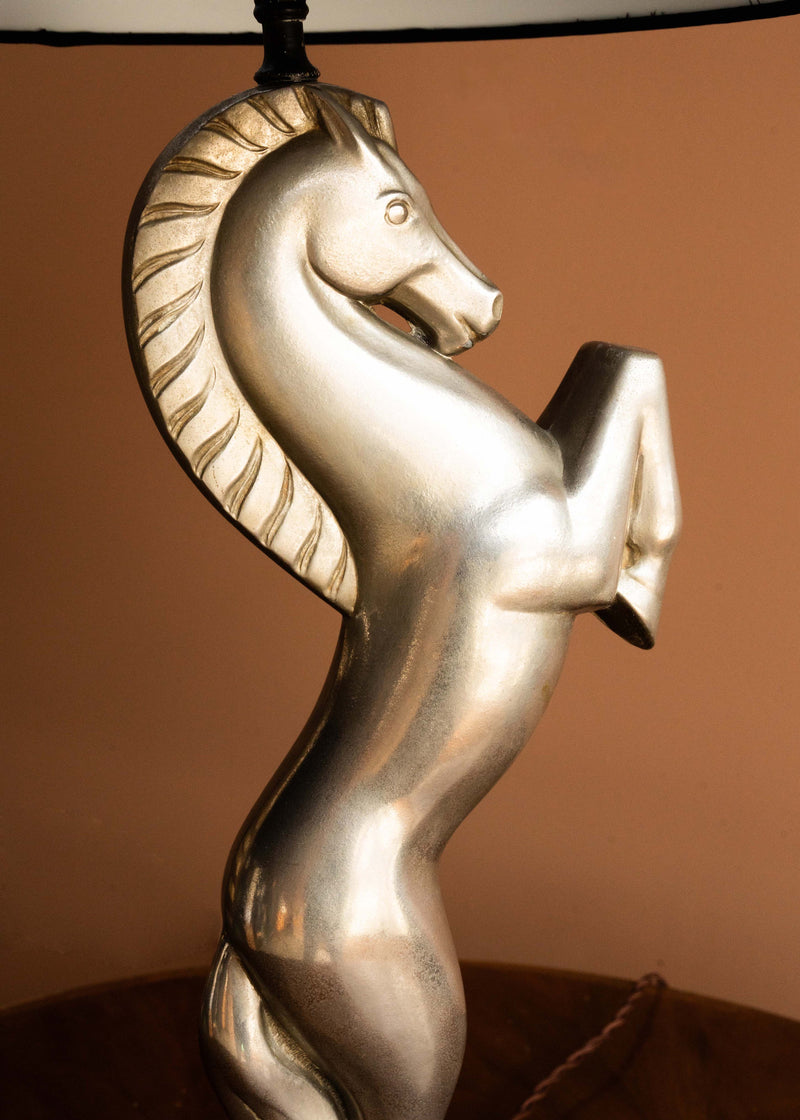 Art Deco Horse Lamp