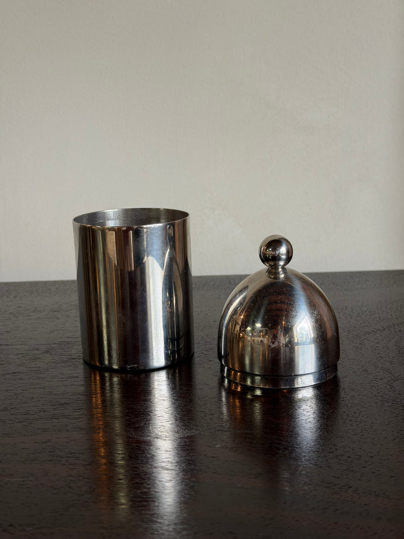 Italian Alessi Stainless Steel Storage Vessel