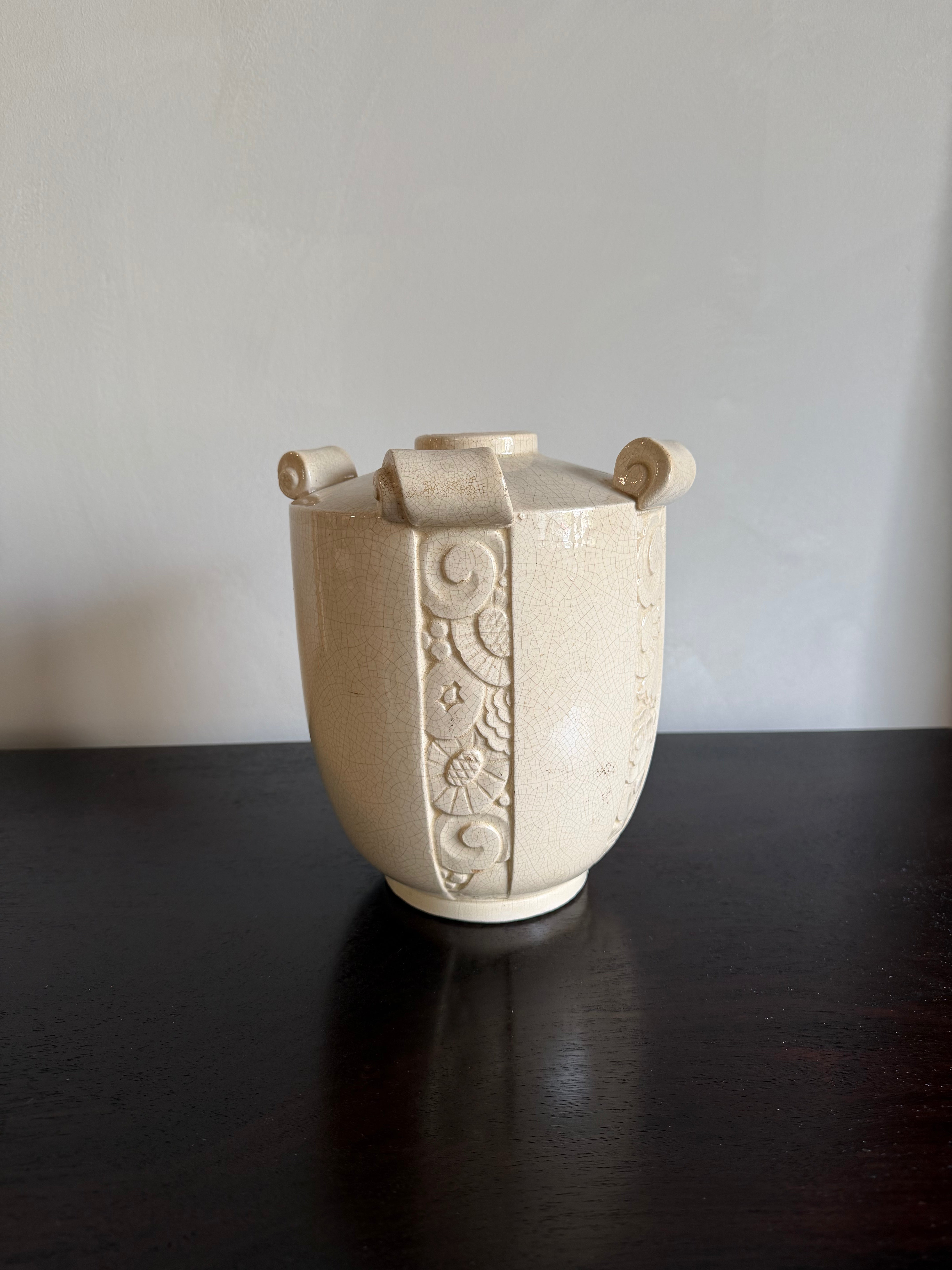 Art Deco Cream Vase