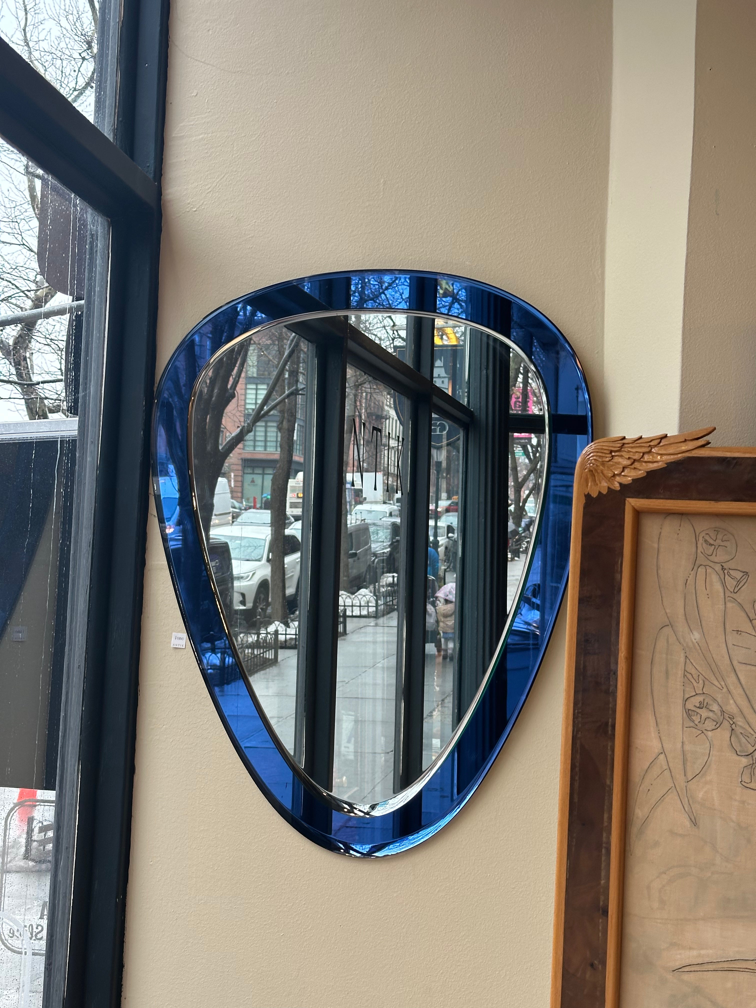 Cristal Art Blue Mirror