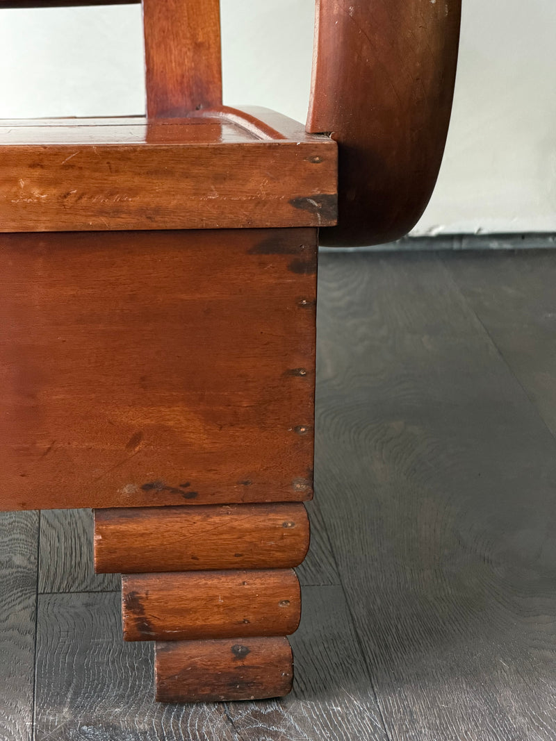 Sculpted Art Deco Armchair