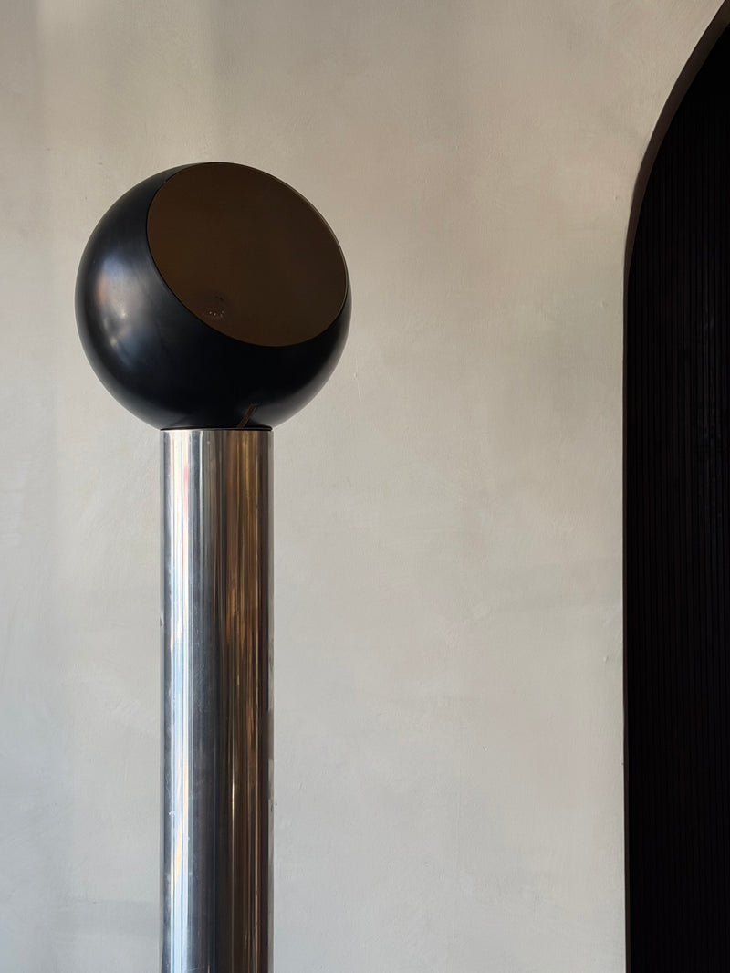 Italian Chrome Adjustable Floor Lamp, 1970s