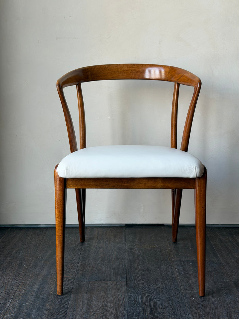 Bertha Schaefer Walnut Dining Chairs, Set of 10