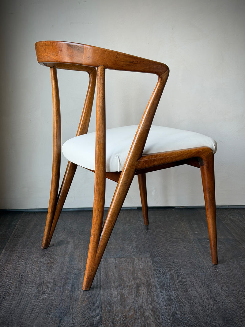 Bertha Schaefer Walnut Dining Chairs, Set of 10