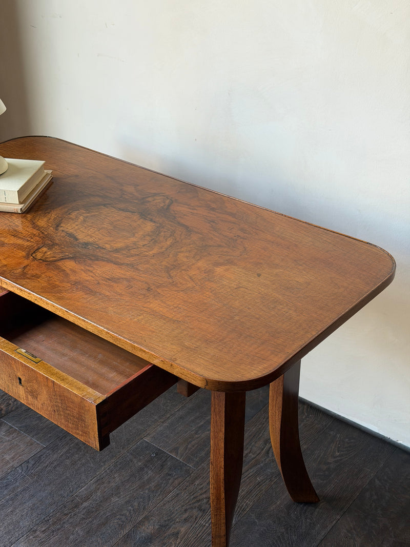 Rare Biedermeier Walnut Side Table
