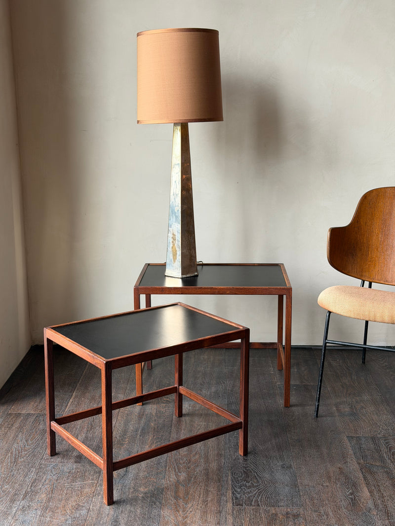 Pair of Danish Modern Rosewood Nesting Tables, Attr. to Kurt Østervig for Jason Møbler
