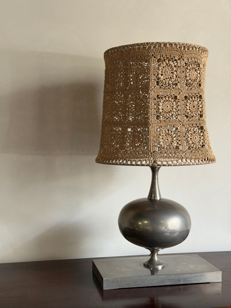 Sculptural Metal Table Lamp