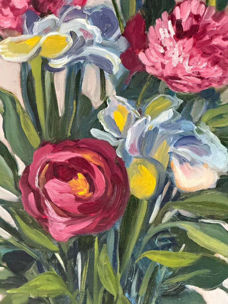 Vintage Floral Still Life Painting