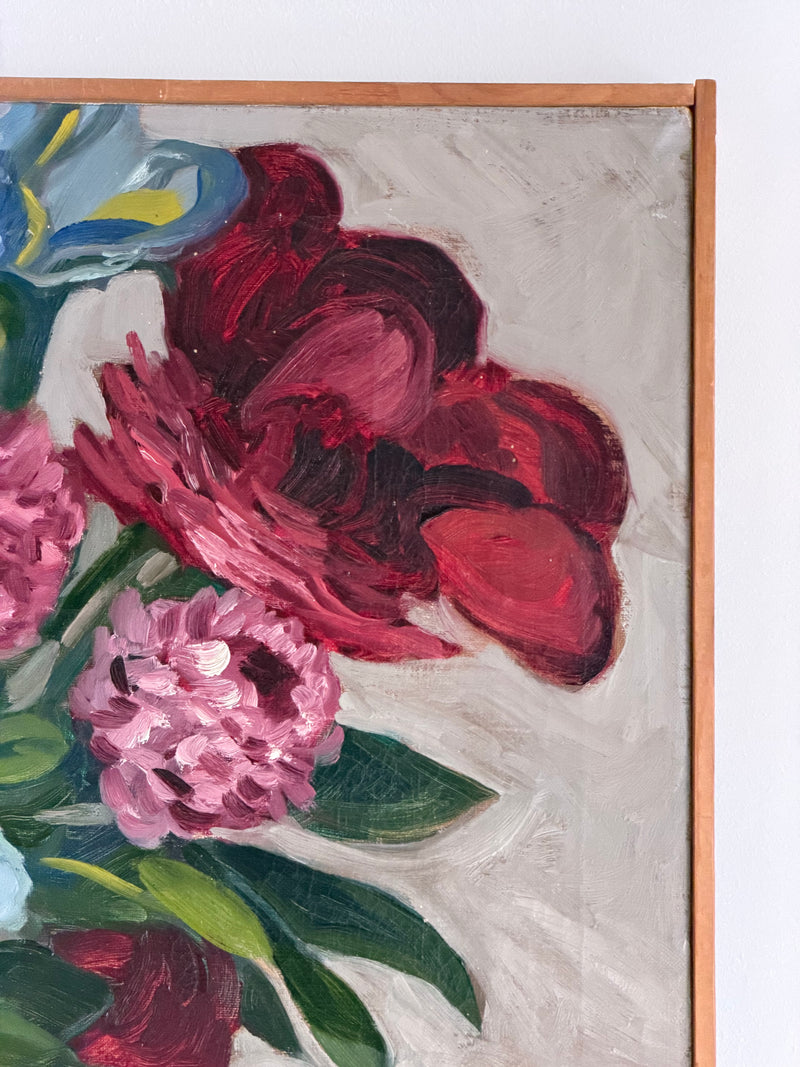 Vintage Floral Still Life Painting