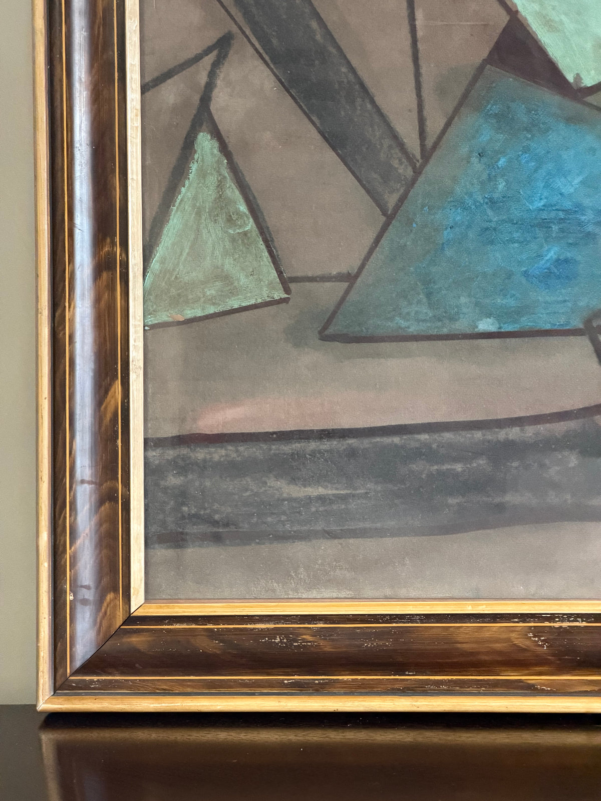 Mid-Century Cubist Abstract Composition
