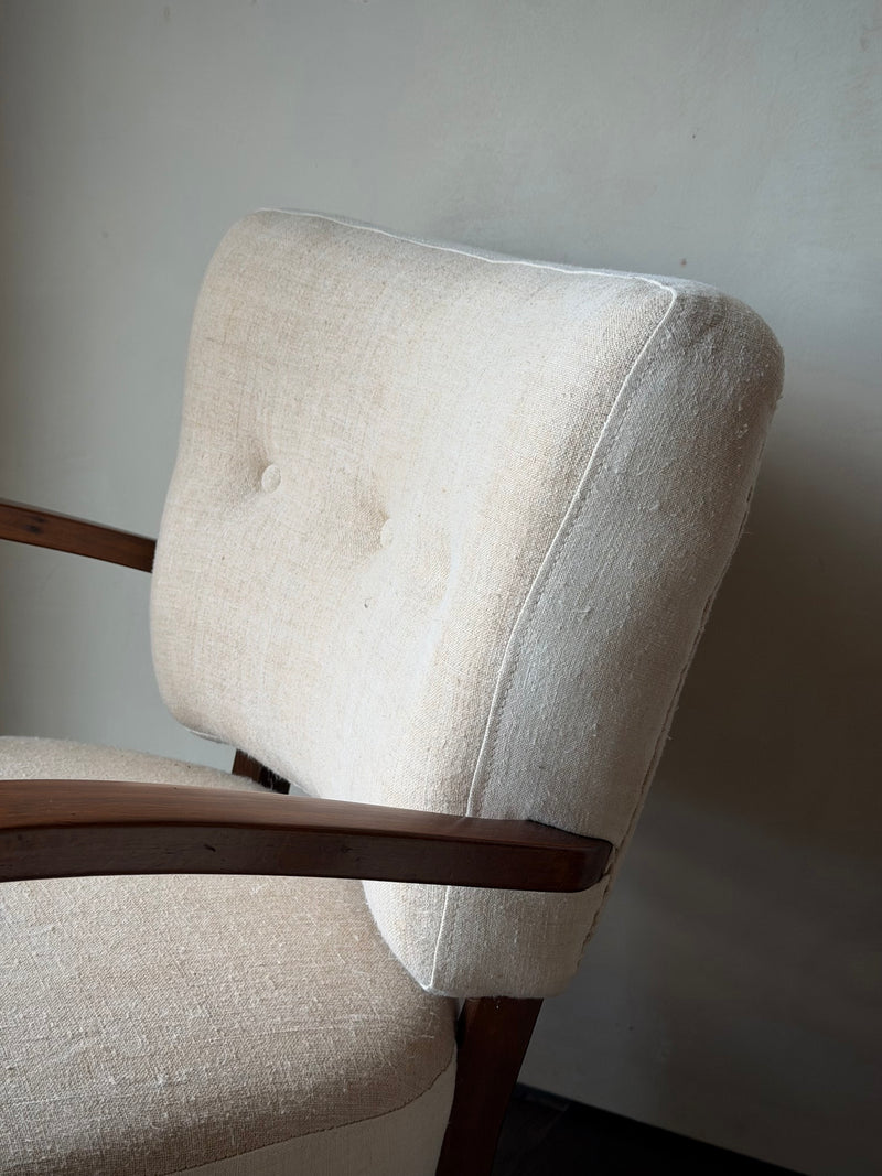 Pair of French Sculptural Lounge Chairs, circa 1910