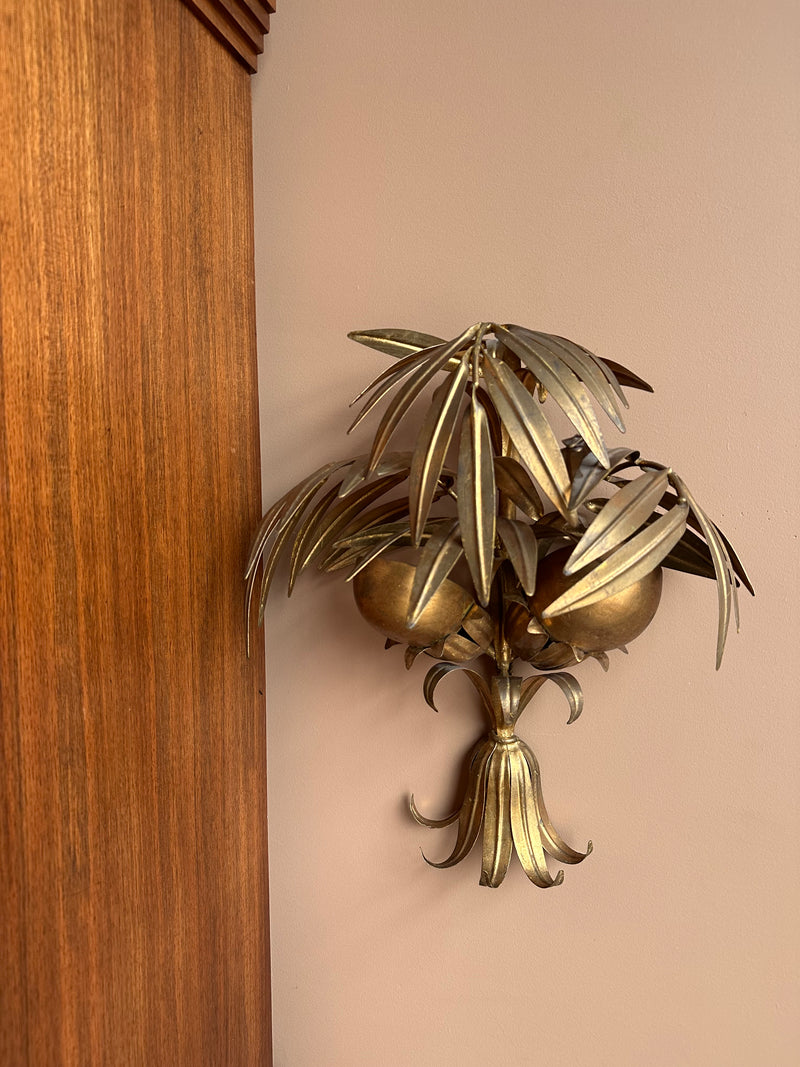 Gilt 'Coconut' Sconce by Hans Kögl