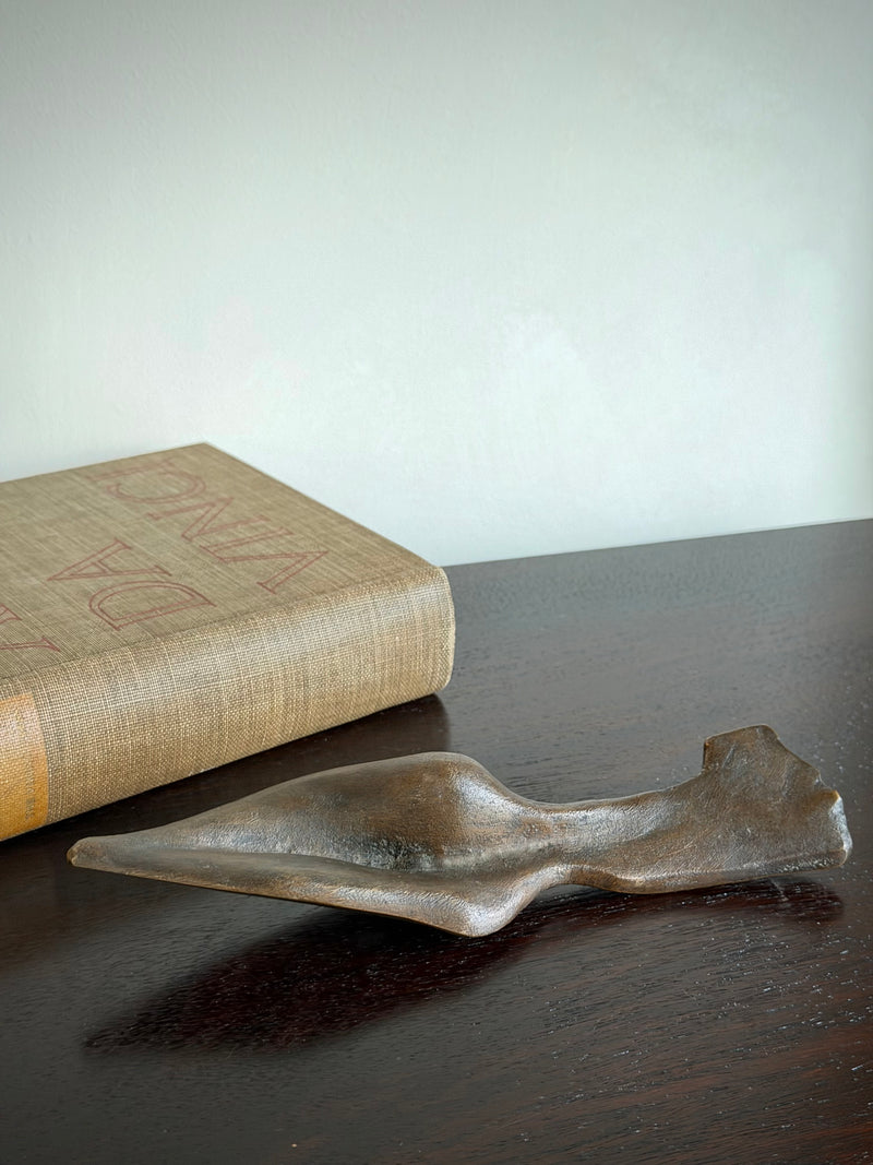 French Abstract Bronze Sculpture, 1970s