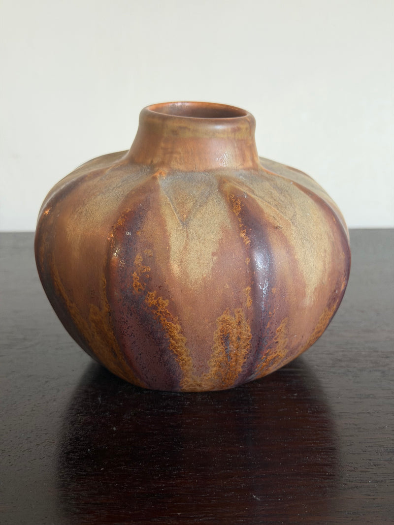 French Art Deco Stoneware Vase with Drip Glazes, 4 Available