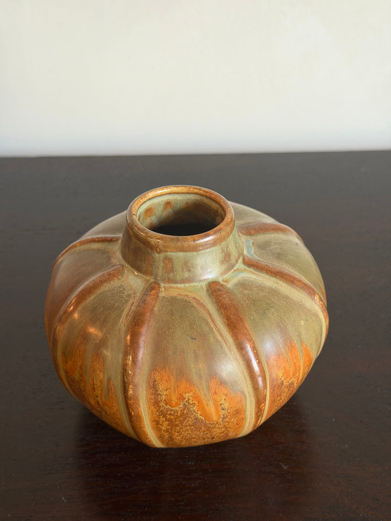 French Art Deco Stoneware Vase with Drip Glazes, 4 Available