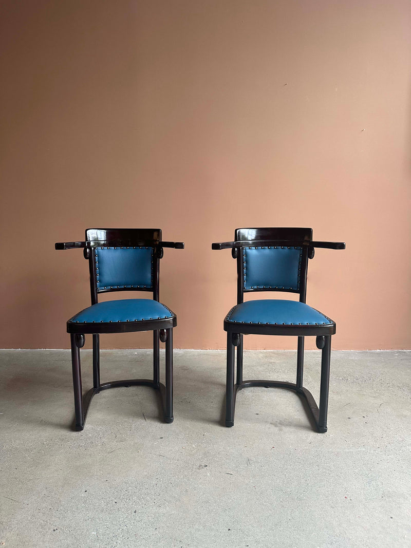 Fledermaus Chairs by Josef Hoffman for Thonet, Pair