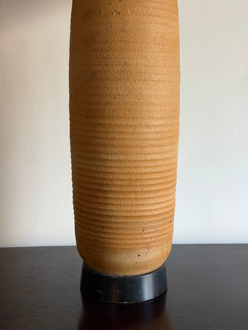 Pair of Mid-Century Textured Ceramic Table Lamps