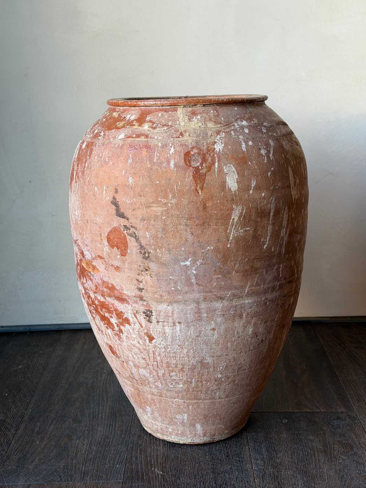 Terracotta Vintage Turkish Olive Pot
