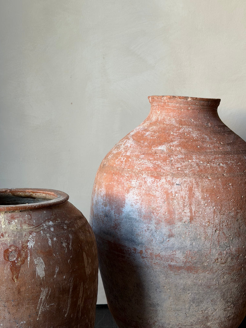 Terracotta Vintage Turkish Olive Pot