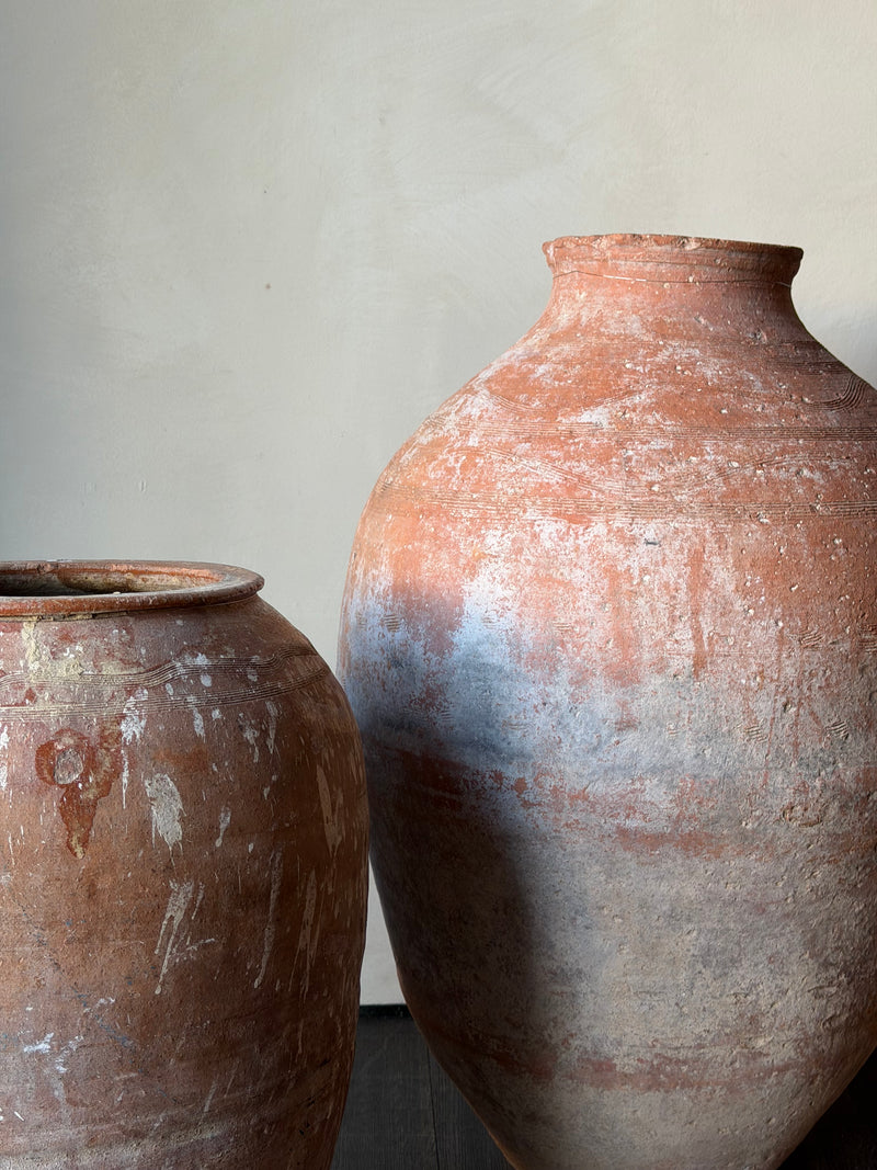Terracotta Vintage Turkish Olive Pot