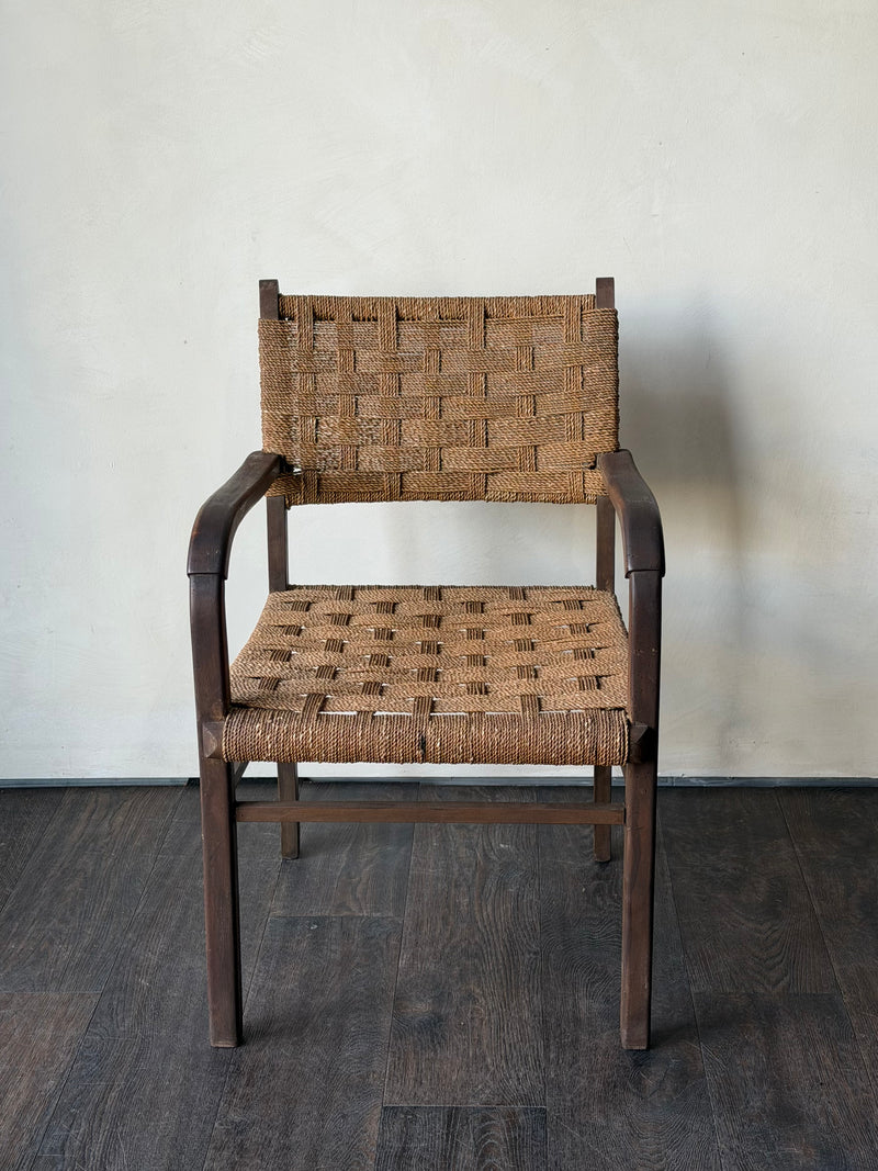 Brutalist Bauhaus Erich Dieckmann Rope Armchair, 2 Available