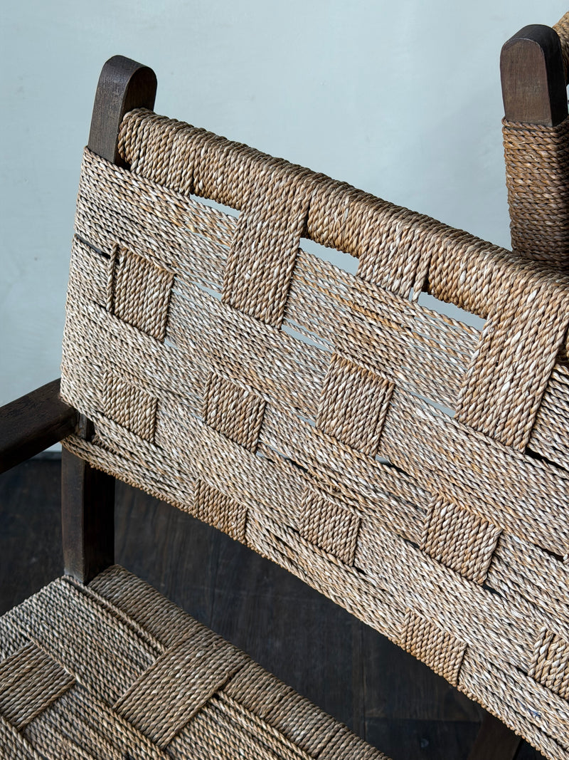Brutalist Bauhaus Erich Dieckmann Rope Armchair, 2 Available