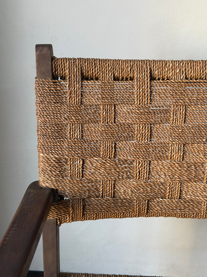 Brutalist Bauhaus Erich Dieckmann Rope Armchair, 2 Available