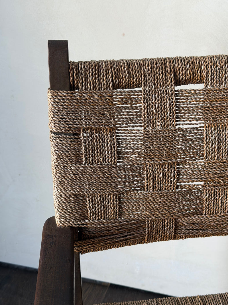 Brutalist Bauhaus Erich Dieckmann Rope Armchair, 2 Available
