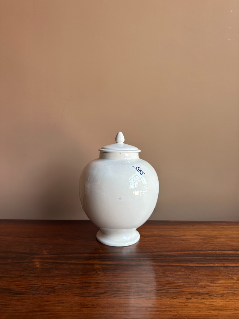 Set of Antique Italian Ceramic Apothecary Jars