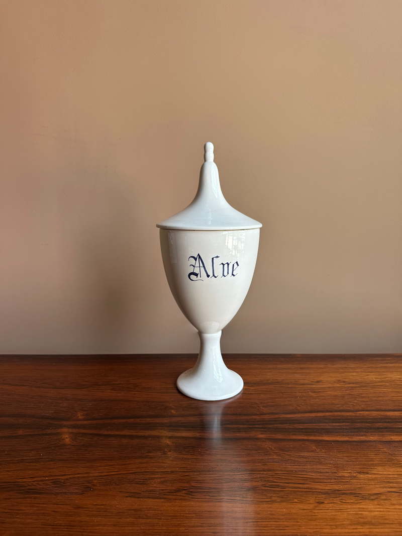 Set of Antique Italian Ceramic Apothecary Jars