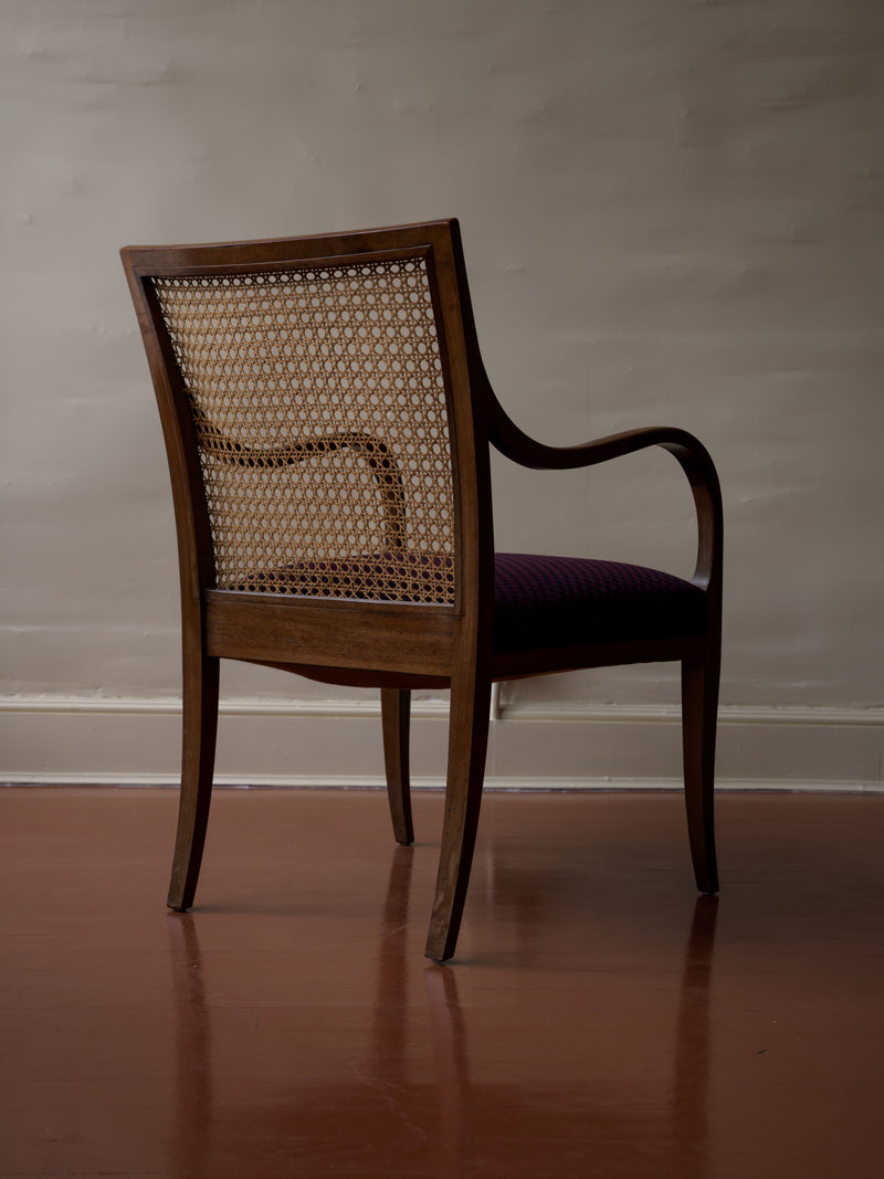 Mahogany and Caned Armchair by Frits Henningson