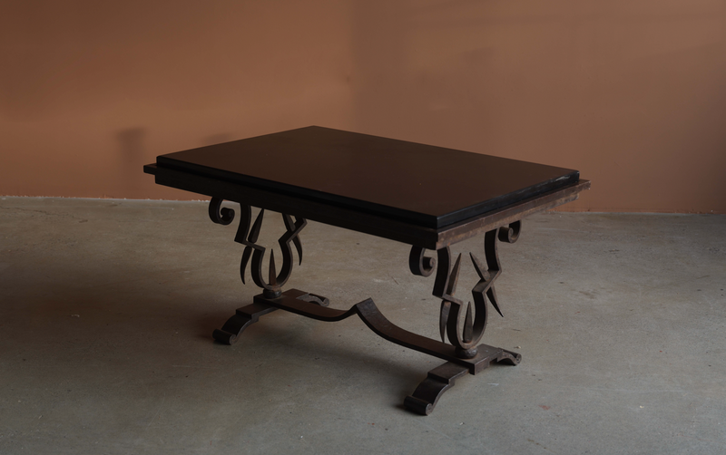 Art Deco Wrought Iron Coffee Table