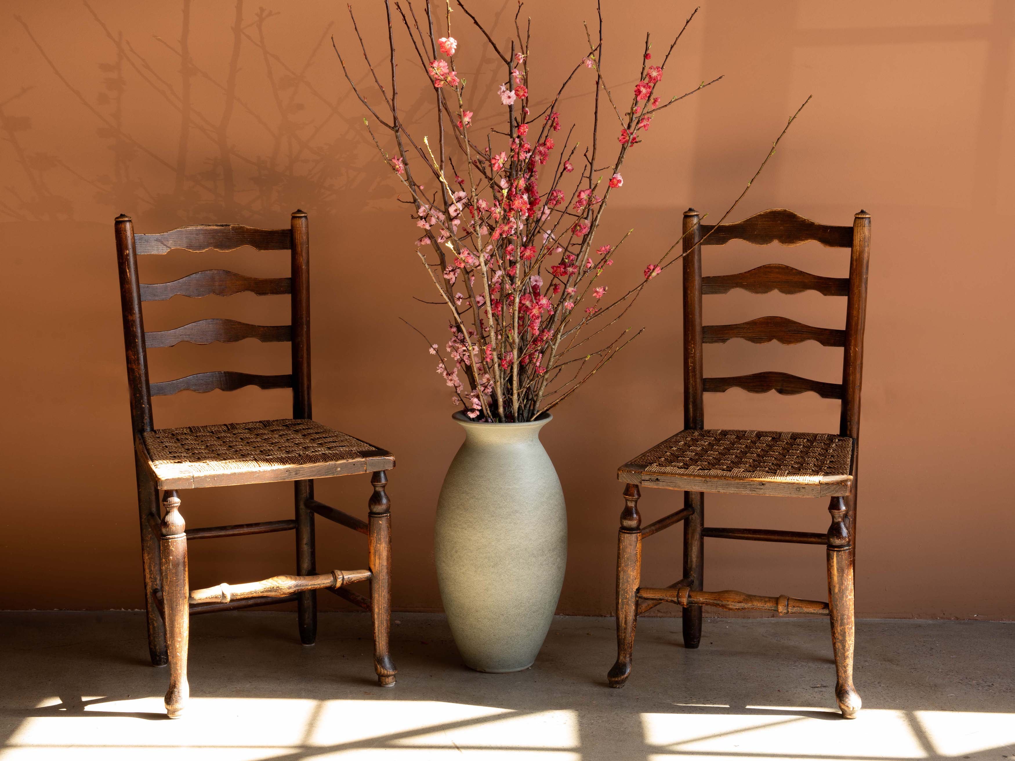 Shaker Style Side Chairs, Pair