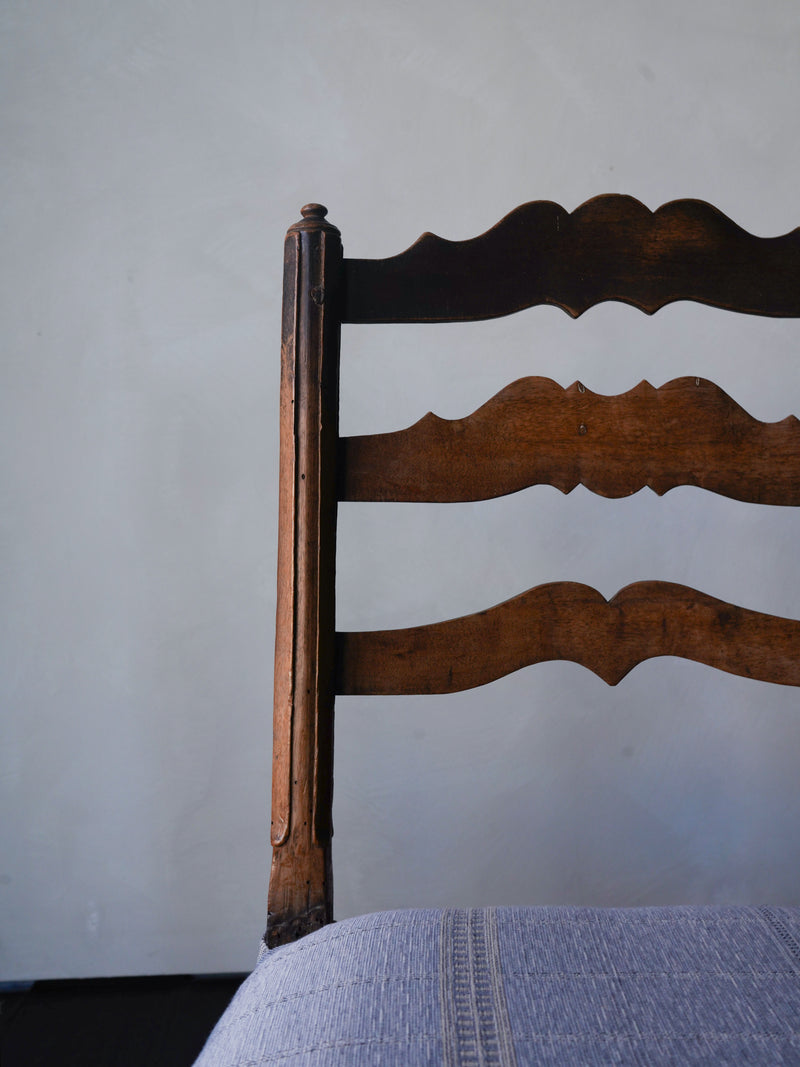 18th Century French Hand Carved Farm Chairs
