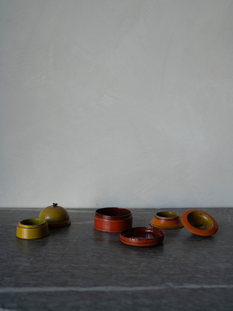 Set of Japanese Art Deco Lacquered Boxes