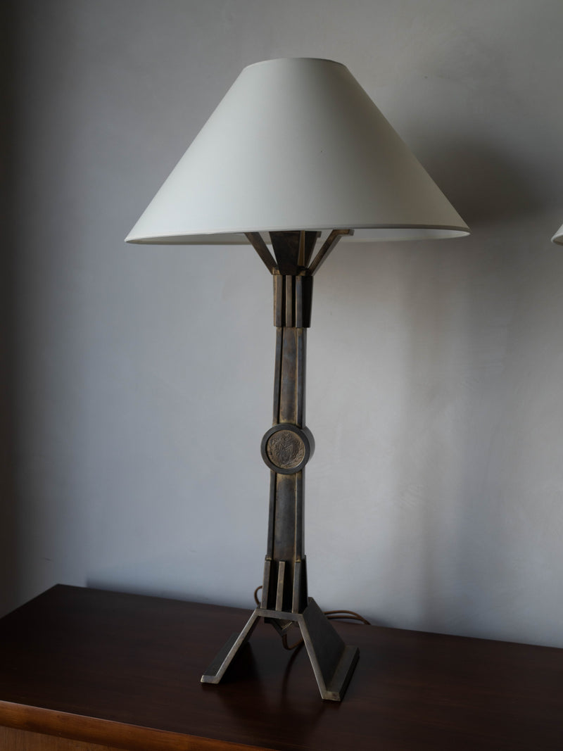 Pair of Vintage Bronze Table Lamps
